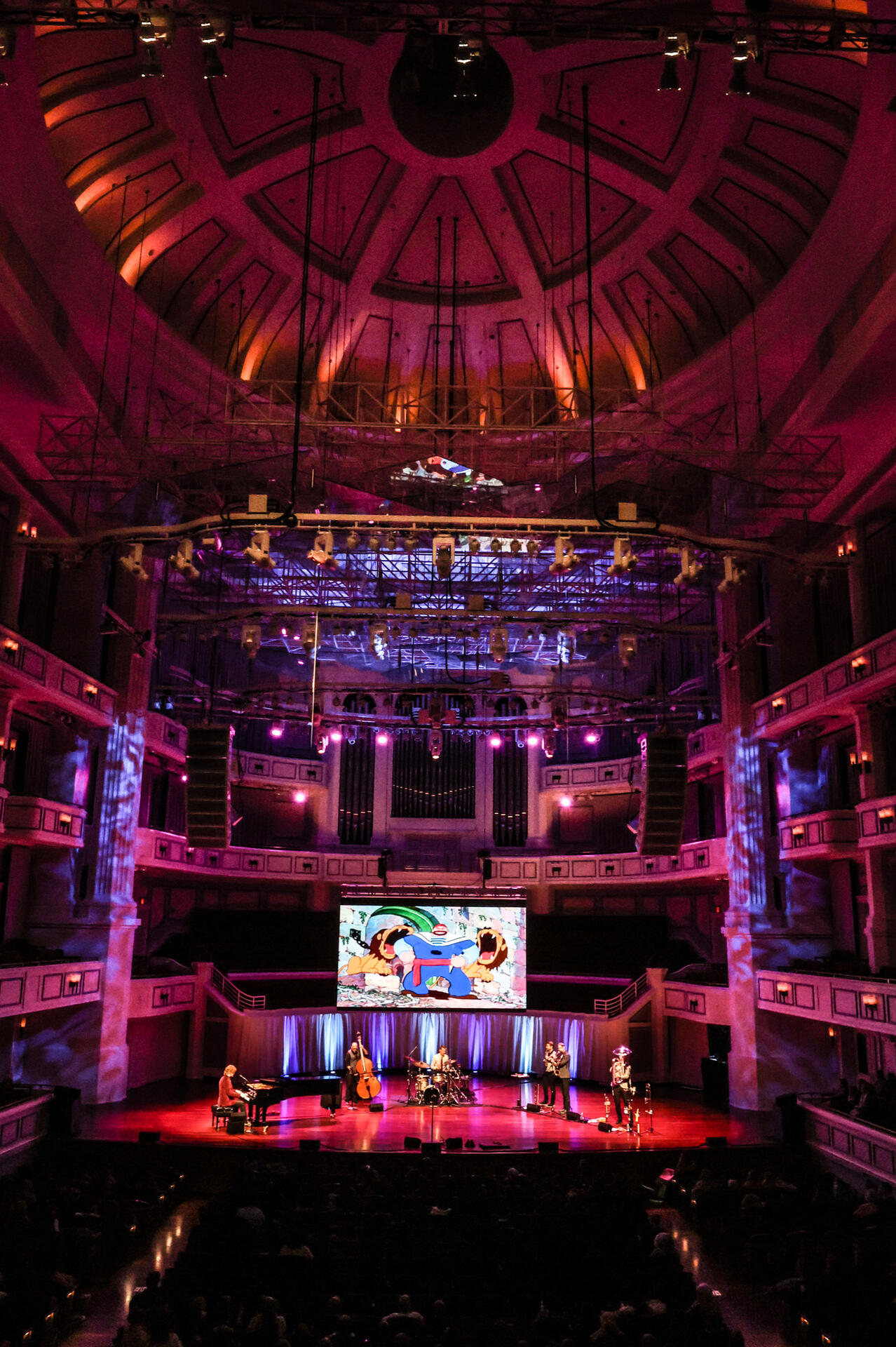 Performing with The Queen's Cartoonists